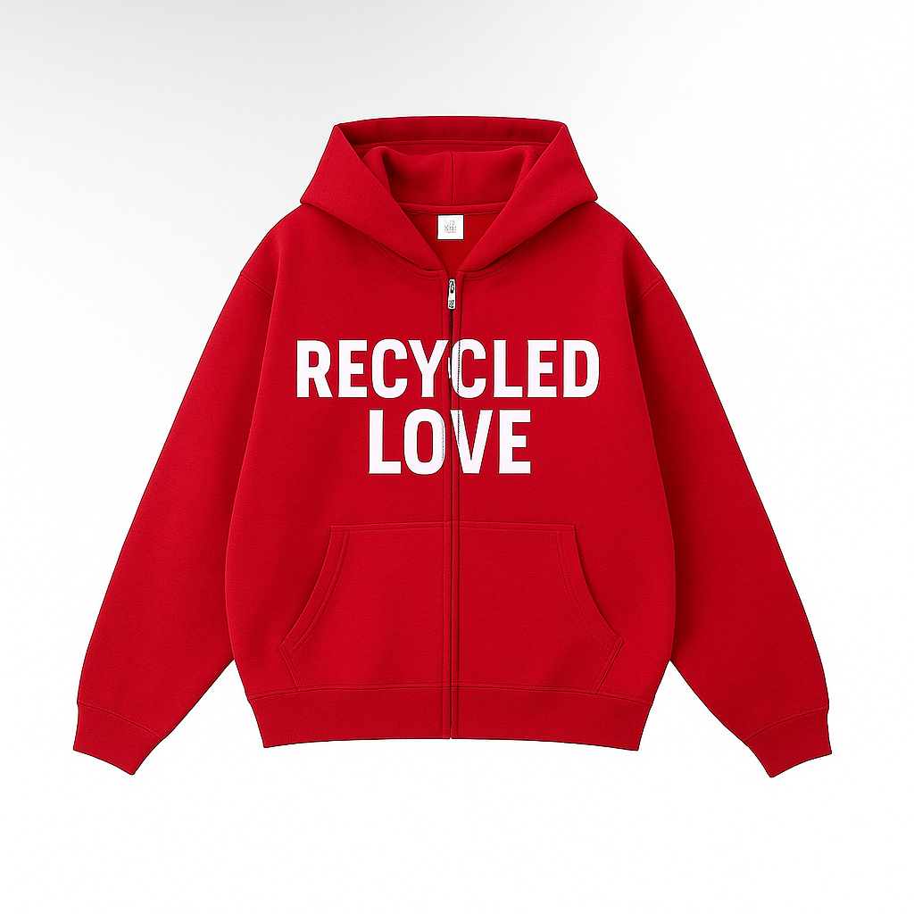 RED RECYCLED LOVE.